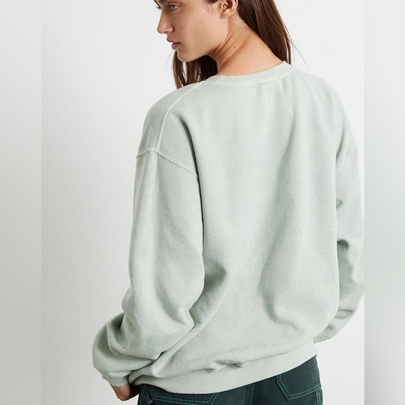 PacSun Golden Hour Take It Easy Orange Sage Green Pullover Sweatshirt XS/S - Picture 2 of 16